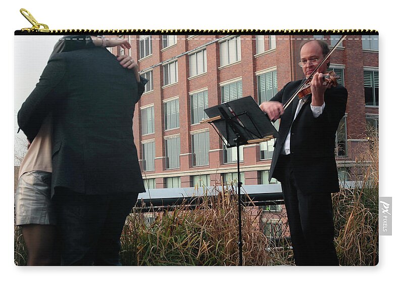 Highline Zip Pouch featuring the photograph Highline Serenade by Madeline Ellis
