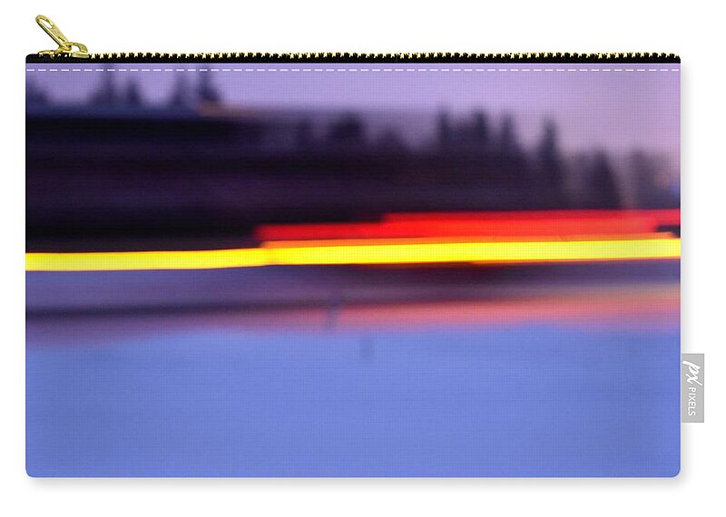 Photo Zip Pouch featuring the photograph Highway Streaks 1 by Steven MacAulay