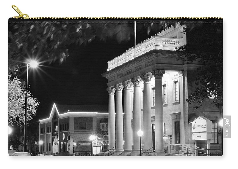Hippodrome Zip Pouch featuring the photograph Hippodrome at Night by Farol Tomson