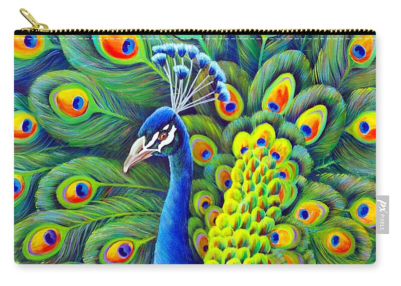 His Splendor Zip Pouch featuring the painting His Splendor by Nancy Cupp