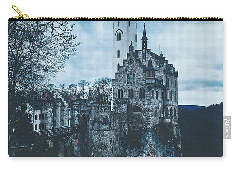 Lichtenstein Castle Zip Pouch featuring the photograph Historic Lichtenstein Castle by Mountain Dreams
