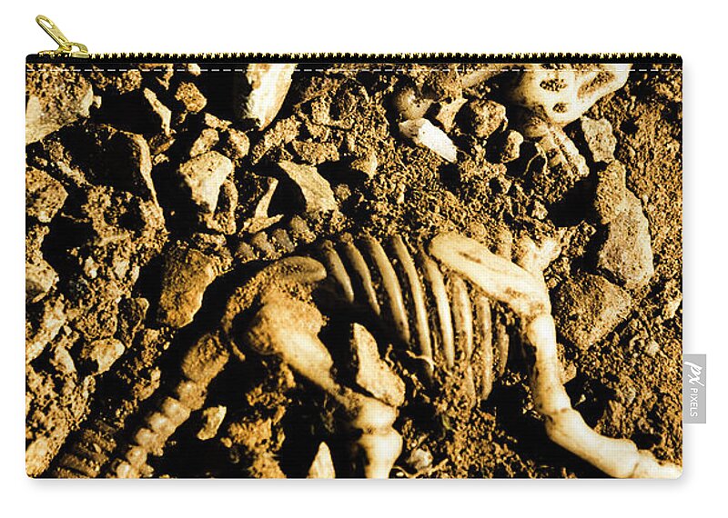 Unearthed Zip Pouch featuring the photograph History unearthed by Jorgo Photography