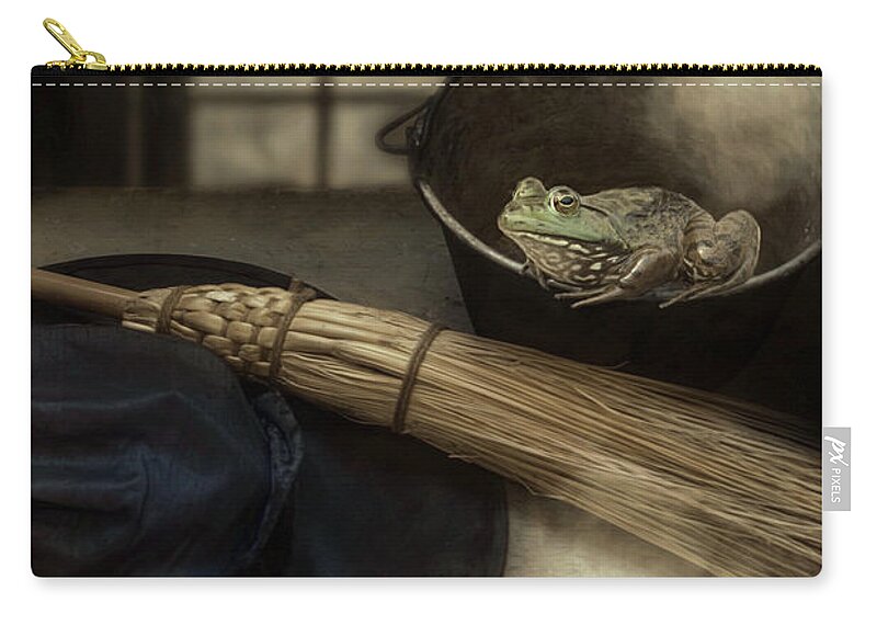 Frog Zip Pouch featuring the photograph Hocus Pocus by Robin-Lee Vieira