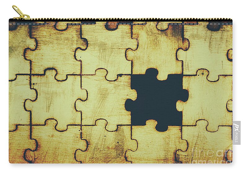 Jigsaw Puzzle Zip Pouch featuring the photograph Hole in objectivity by Jorgo Photography