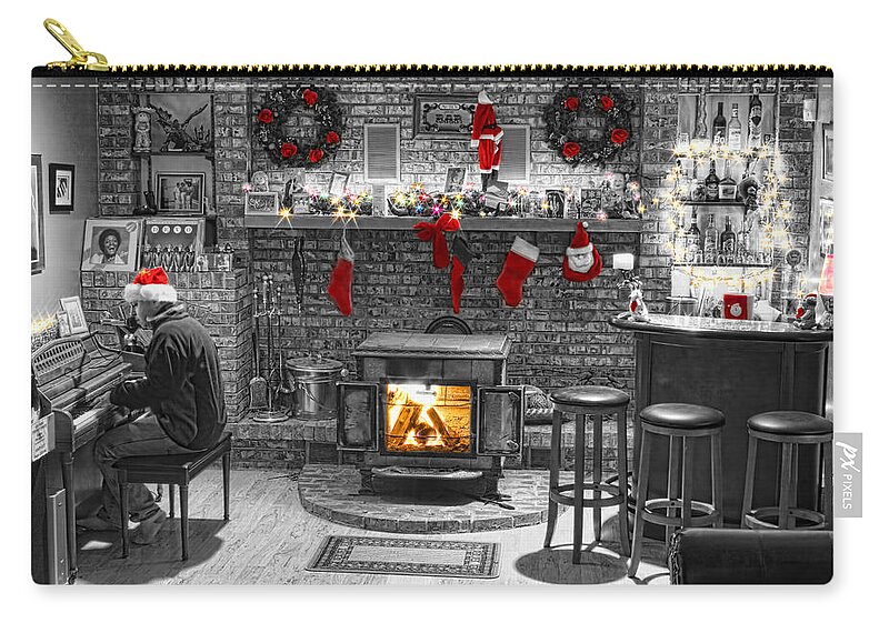 Holidays Zip Pouch featuring the photograph Holiday Spirit Magic by James BO Insogna