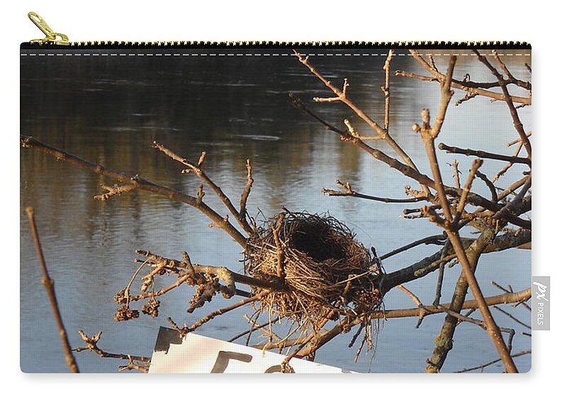 Bird Zip Pouch featuring the photograph Home by Water For Wrent Cheep by Kent Lorentzen