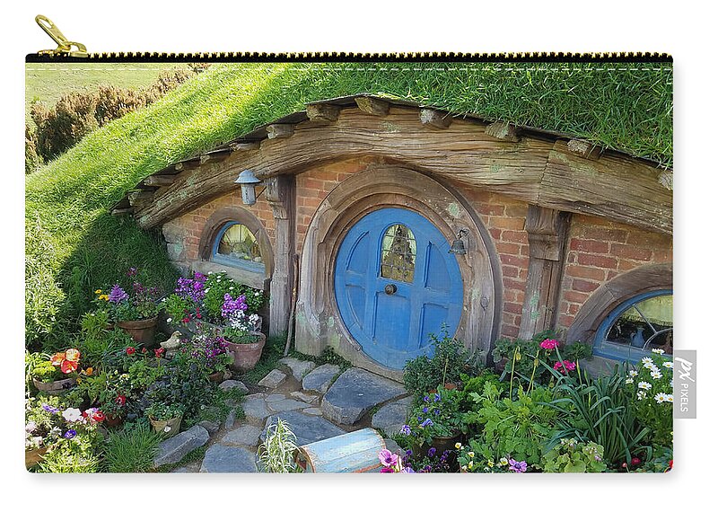 Photograph Carry-all Pouch featuring the photograph Home Sweet Hobbit by Richard Gehlbach