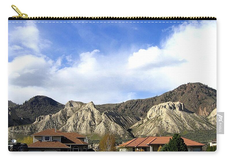Houses Zip Pouch featuring the photograph Homes And Hoodoos by Will Borden