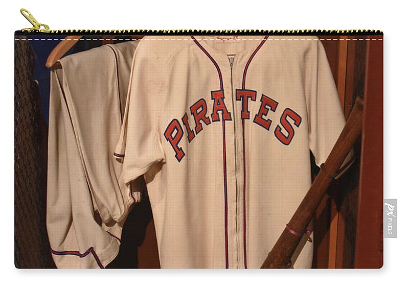 Sport Zip Pouch featuring the photograph Honus Wagner's Locker by Mike Martin