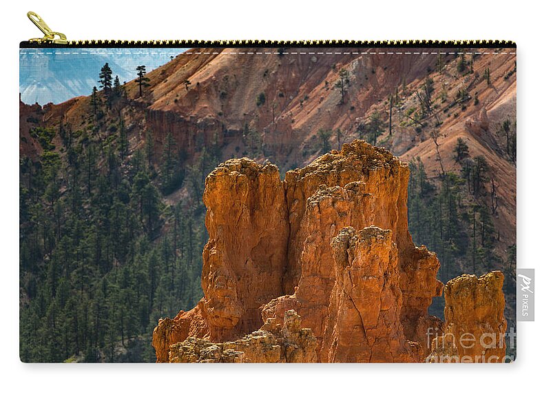 Bryce Canyon Zip Pouch featuring the photograph Hoodoos of Bryce Canyon by Doug Sturgess