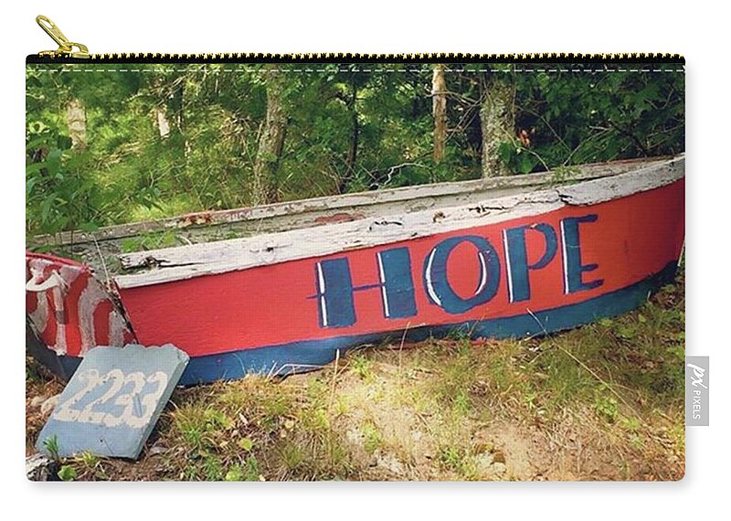 Hope Zip Pouch featuring the photograph Hope Floats by Justin Connor