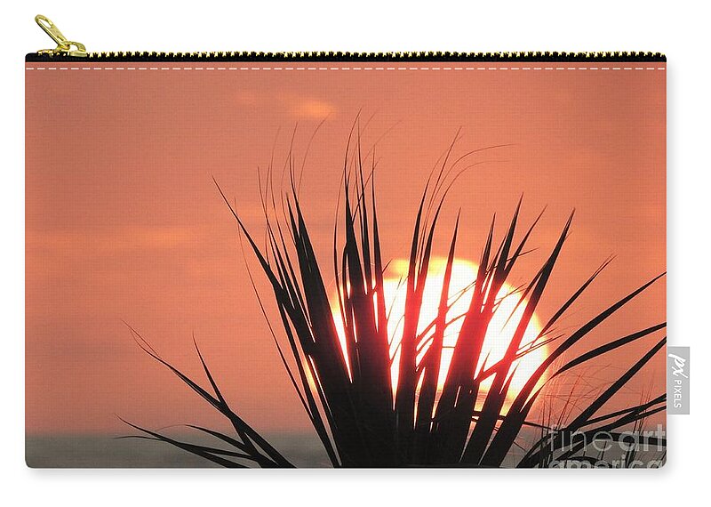 Sun Carry-all Pouch featuring the photograph Horizon Sunrise by Jan Gelders