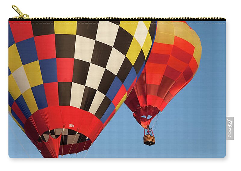 Hot Air Balloons Zip Pouch featuring the photograph Hot Air Balloons #6 by Rich S