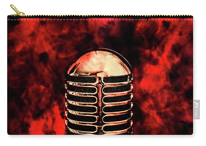 Fire Zip Pouch featuring the photograph Hot live show by Jorgo Photography