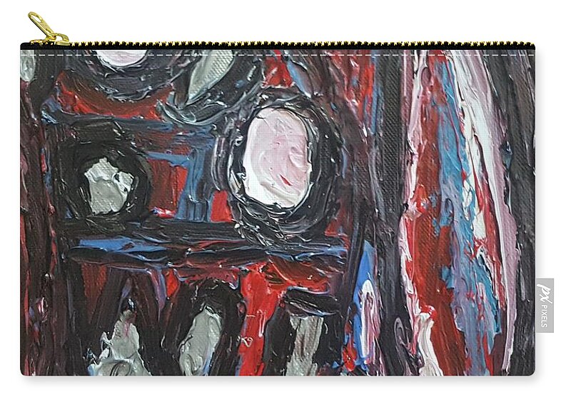 Multicultural Nfprsa Product Review Reviews Marco Social Media Technology Websites \\\\in-d�lj\\\\ Darrell Black Definism Artwork Zip Pouch featuring the painting House of Damnation by Darrell Black