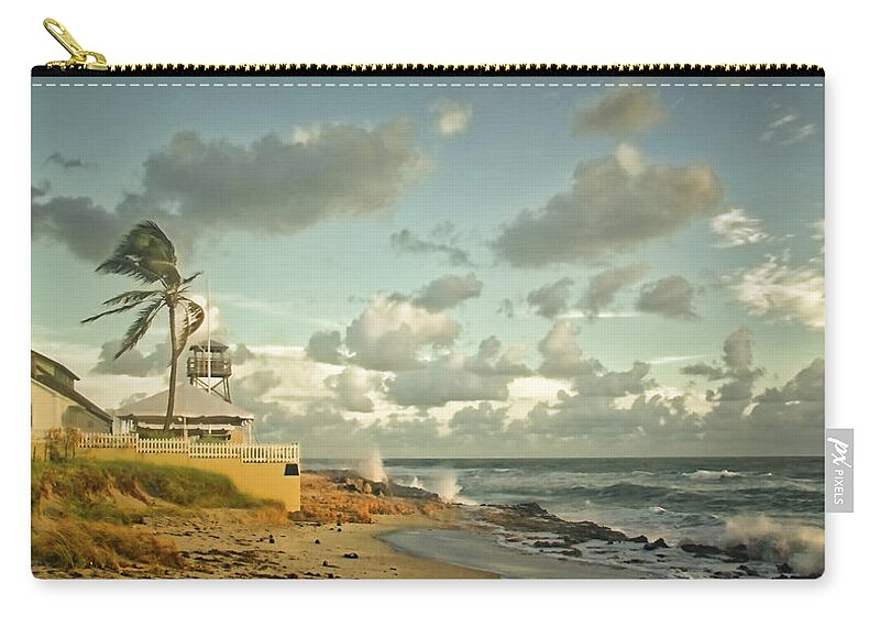 Florida Zip Pouch featuring the photograph House Of Refuge by Steve DaPonte