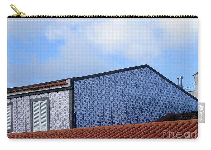 House Of Tile Zip Pouch featuring the photograph House Of Tile by Randall Weidner