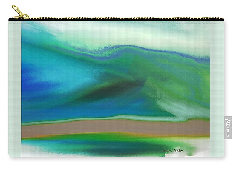 Abstract Zip Pouch featuring the painting How It Feels by Lenore Senior