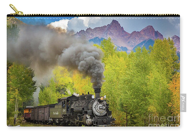 America Zip Pouch featuring the photograph Huffing and Puffing by Inge Johnsson