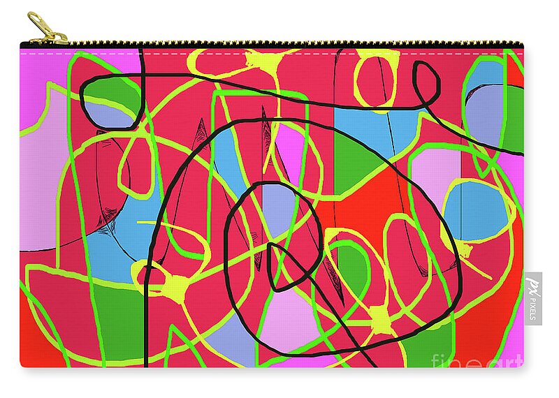 Human Zip Pouch featuring the painting Communication by Chani Demuijlder