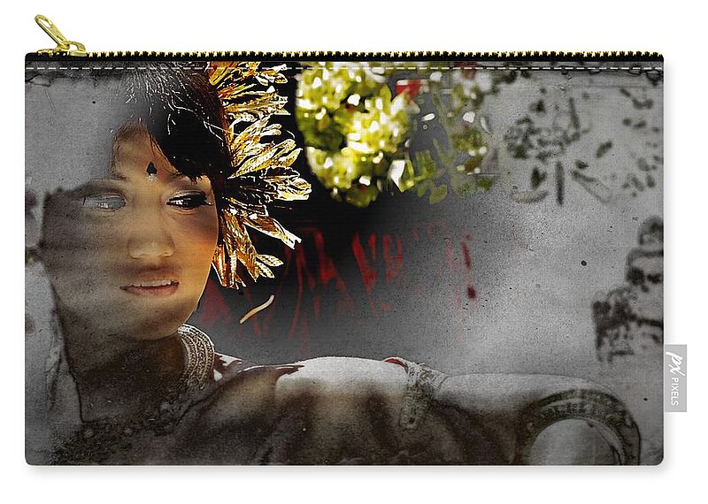 Graffiti Zip Pouch featuring the photograph Hurtful memories by Jean Francois Gil