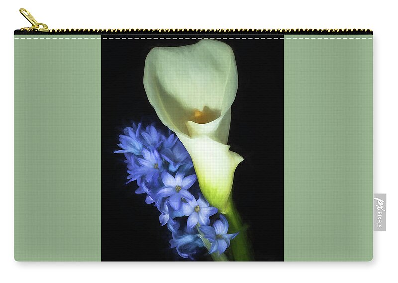 Lily Carry-all Pouch featuring the photograph Hyacinth and Calla Lily by John Roach