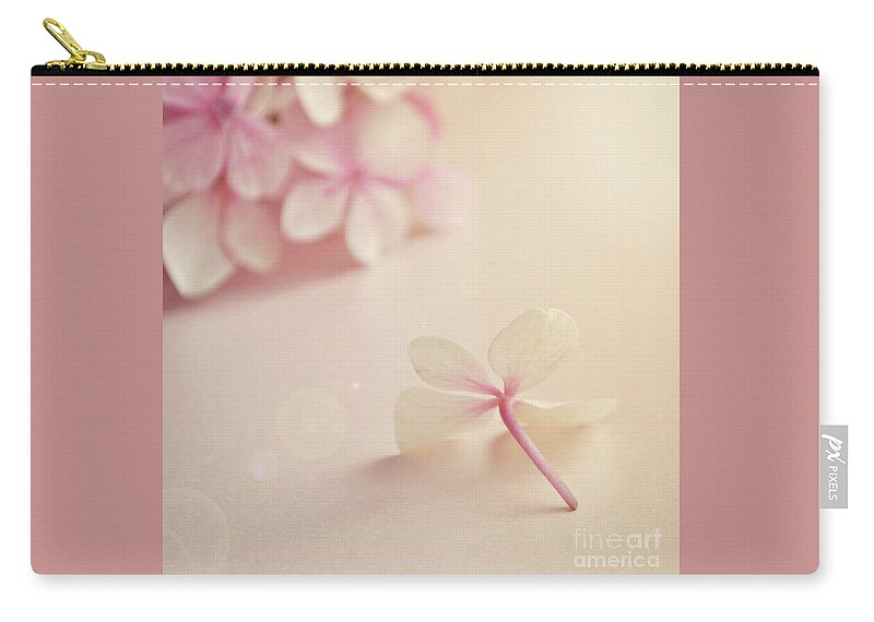 Pink Zip Pouch featuring the photograph Hydrangea Flower by Lyn Randle
