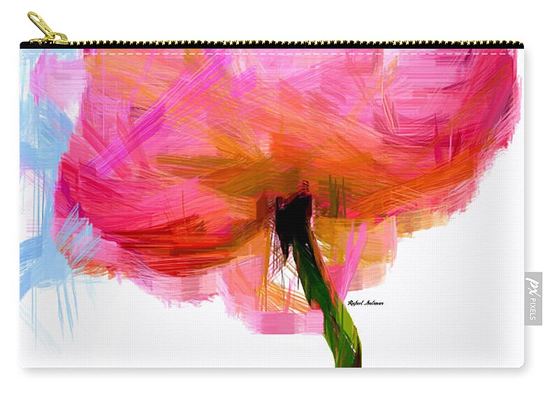Rafael Salazar Carry-all Pouch featuring the digital art I am Pink by Rafael Salazar