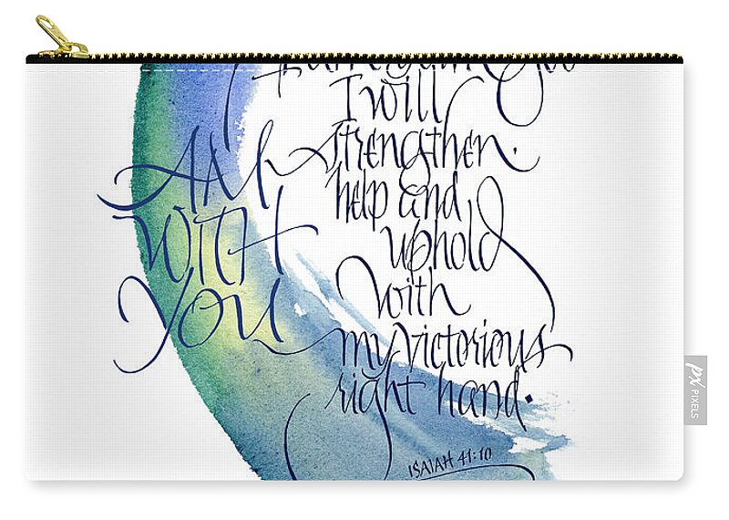 Bible Zip Pouch featuring the painting I Am With You by Judy Dodds