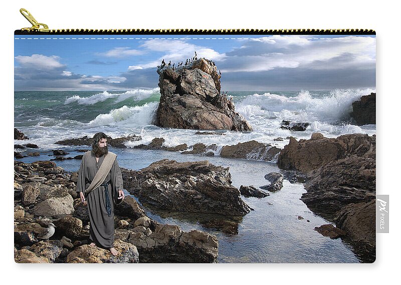 Jesus Zip Pouch featuring the photograph I Appoint Kings To Rule Over You Obey Them And Submit Yourselves by Acropolis De Versailles