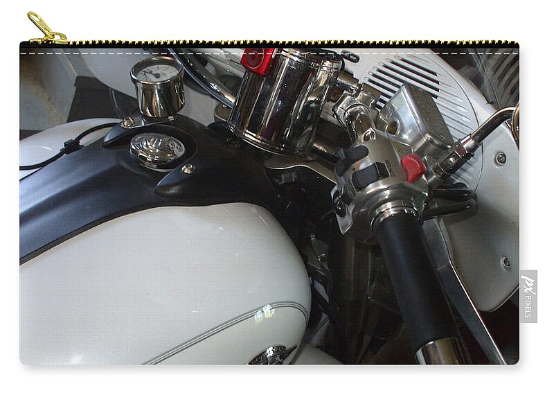 Handle Bar Zip Pouch featuring the photograph I can handle it by Shana Rowe Jackson