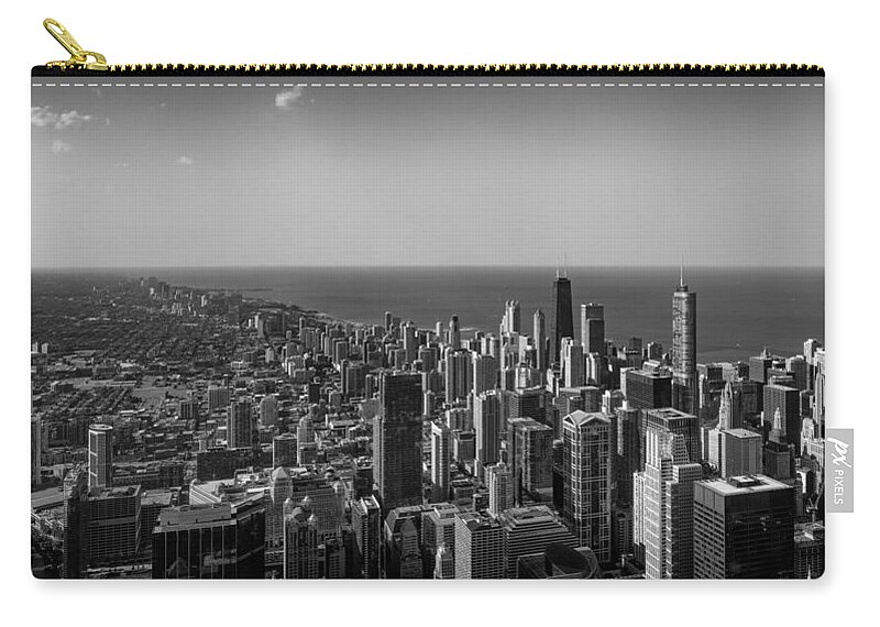 Cityscape Zip Pouch featuring the photograph I Can See For Miles and Miles by Howard Salmon