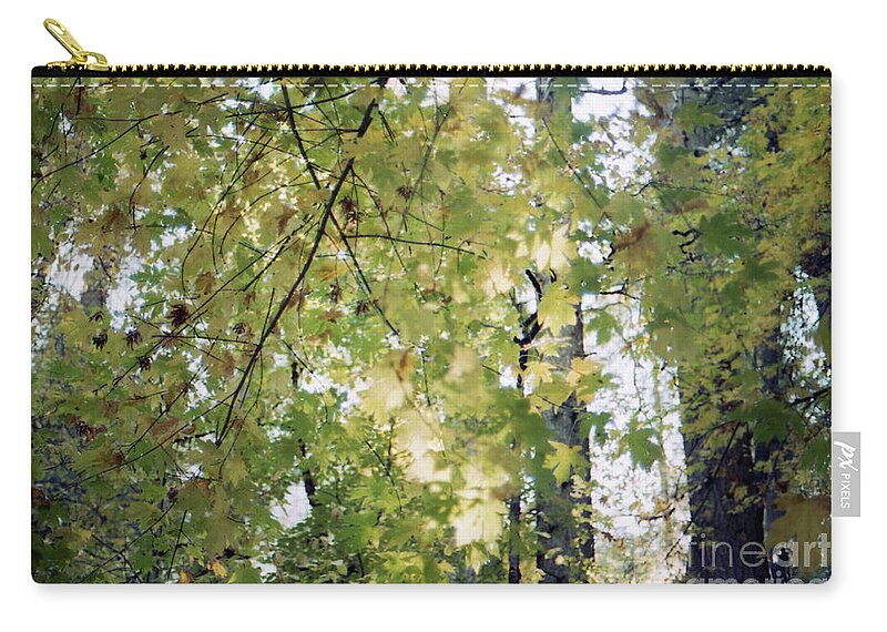 Green Zip Pouch featuring the photograph I Miss The Color Green by Ana V Ramirez