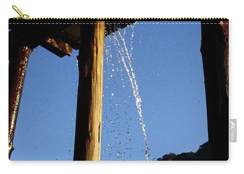 Outdoor Zip Pouch featuring the photograph Under waterway by Ippei Uchida