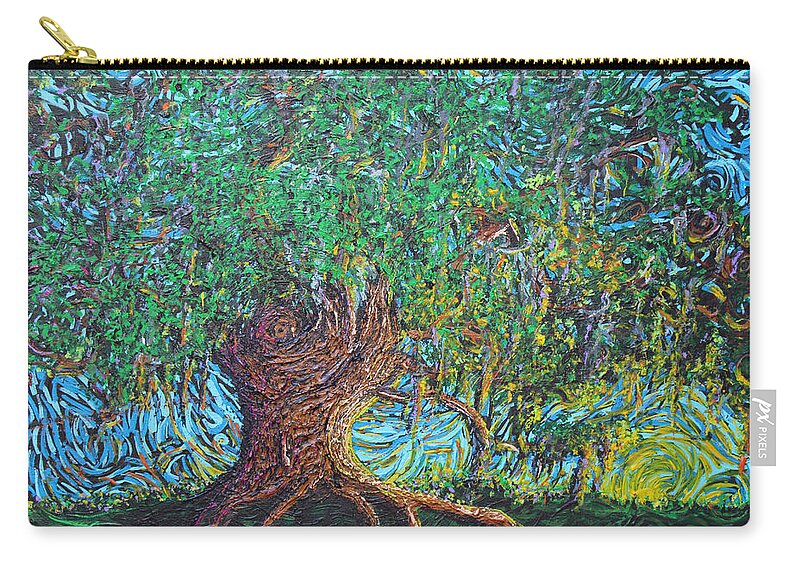 Squiggleism Zip Pouch featuring the painting I Vow To Thee by Stefan Duncan