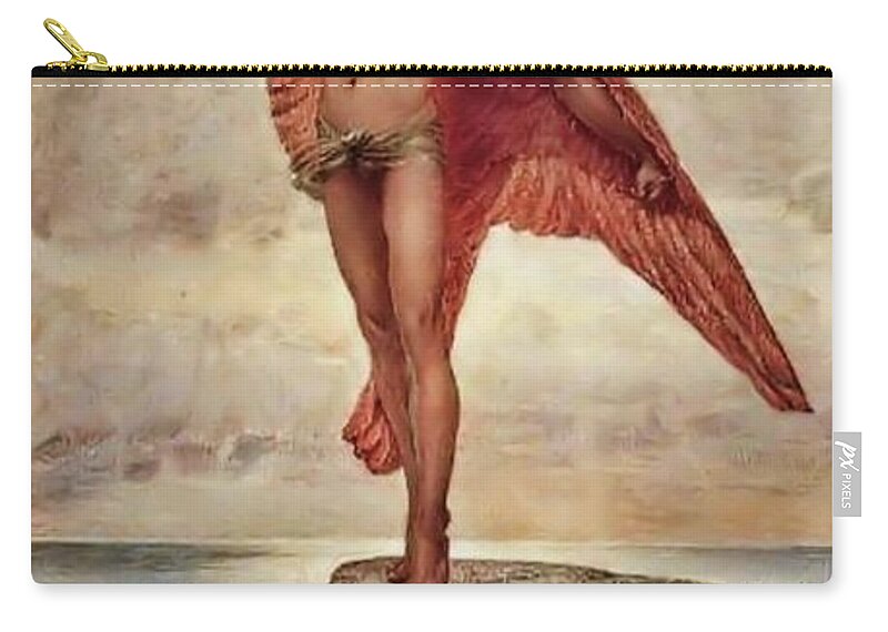 William Blake Richmond Carry-all Pouch featuring the painting Icarus by Richmond by William Blake Richmond