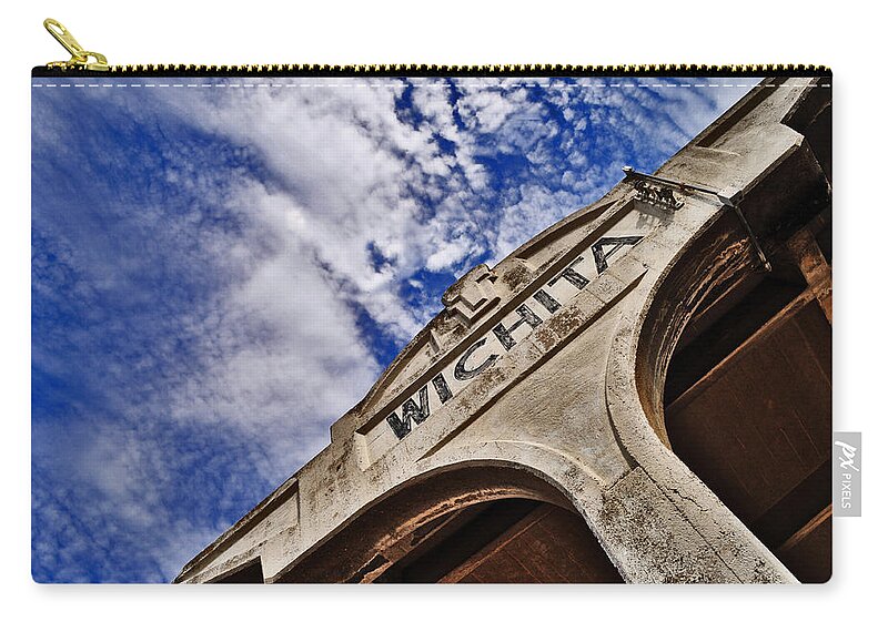 Wichita Zip Pouch featuring the photograph Ict by Brian Duram