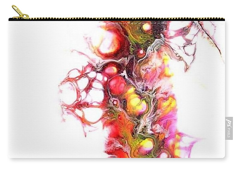 Acrylic Carry-all Pouch featuring the painting Ignition by Daniela Easter
