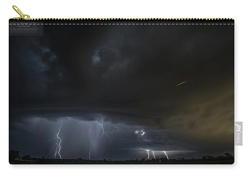 Lightning Zip Pouch featuring the photograph Ignition by Paul Brooks