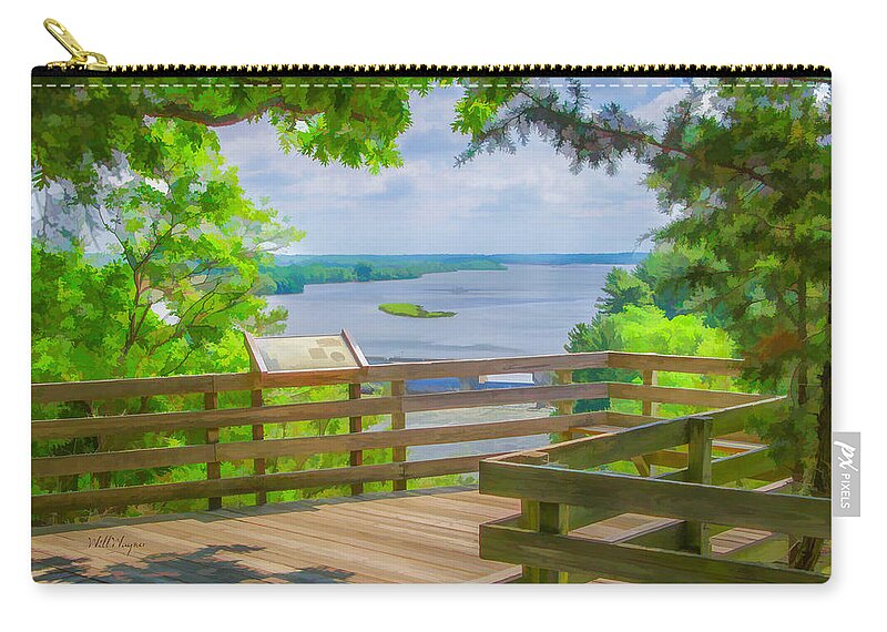 Chicago Zip Pouch featuring the photograph Illinois River by Will Wagner