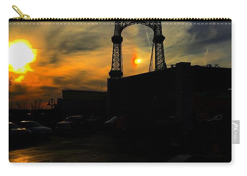 Photography Zip Pouch featuring the photograph Illinois Sunset by Nancy Kane Chapman