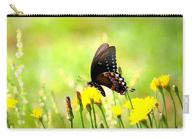 Butterfly Zip Pouch featuring the photograph IMG_6993-001 - Butterfly by Travis Truelove