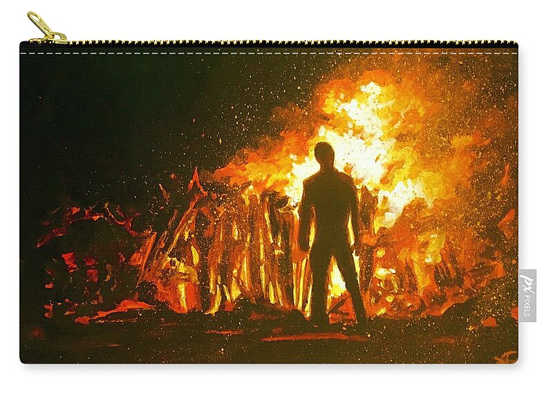 Star Wars Carry-all Pouch featuring the painting Vader Funeral by Joel Tesch