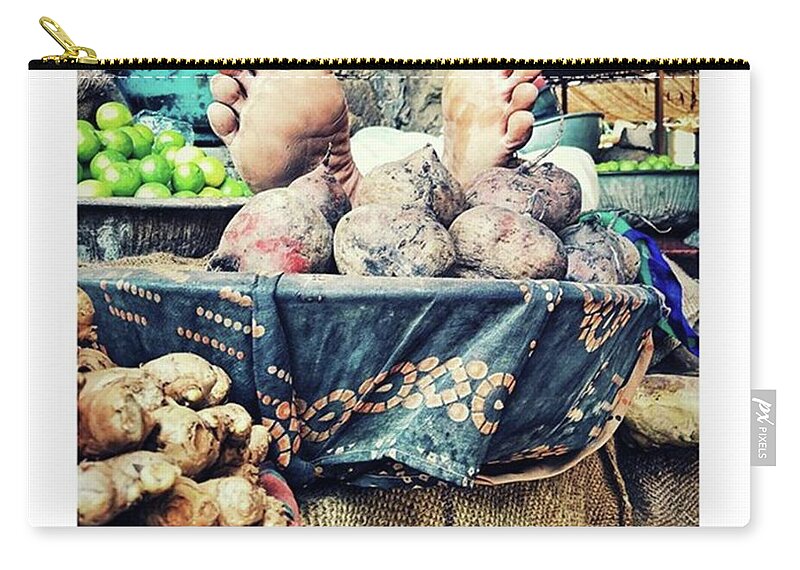 Thevisionaryhub Zip Pouch featuring the photograph In A Harsh Summer Afternoon In India, A by Manthan Patel