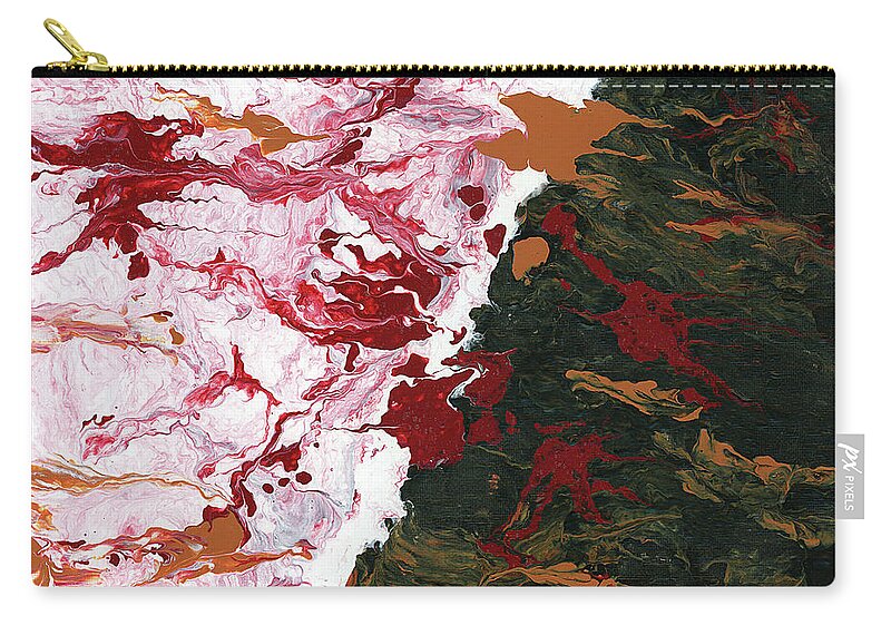 Abstract Zip Pouch featuring the painting In a Moment by Matthew Mezo