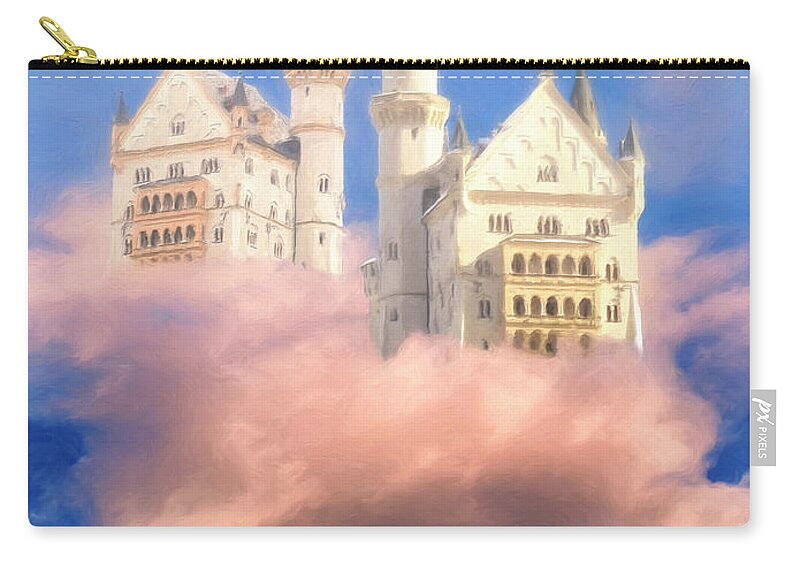 Castle Zip Pouch featuring the painting In Dreams by Dominic Piperata