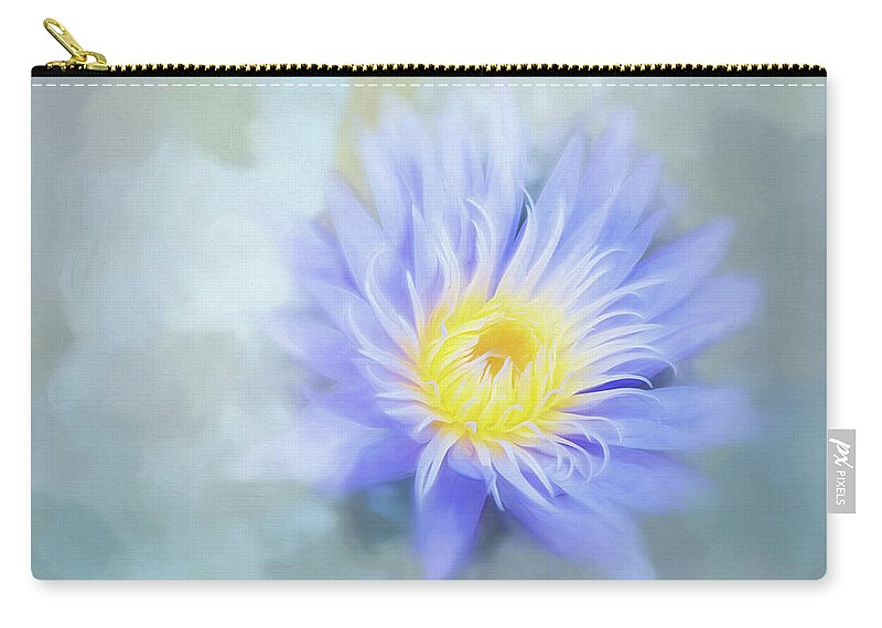 Waterlily Zip Pouch featuring the photograph In My Dreams. by Usha Peddamatham