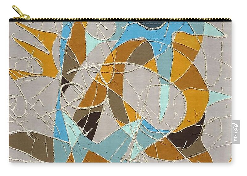 Abstract Zip Pouch featuring the painting In My Time Of Dying by Natalia Astankina