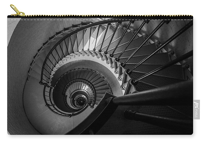 Black And White Zip Pouch featuring the photograph In Ponce by Kristopher Schoenleber