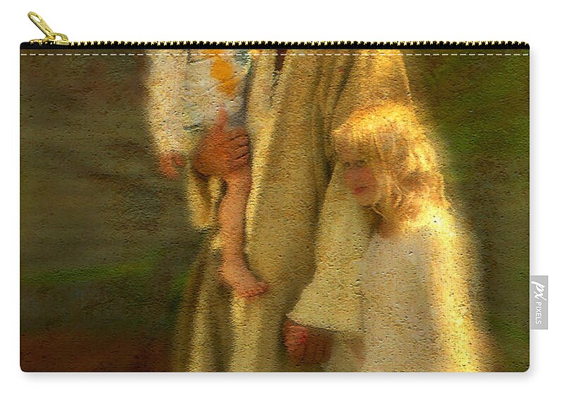 Jesus Zip Pouch featuring the painting In the Arms of His Love by Greg Olsen